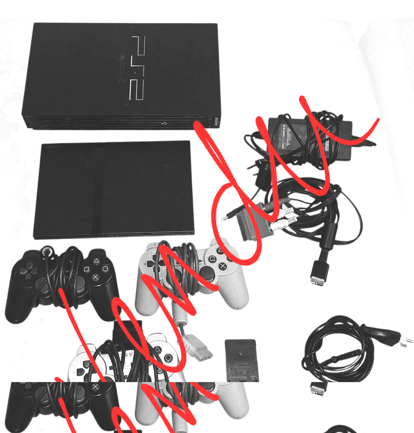 Lots de 2 Playstations sony 2 + 3 manettes